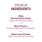 Applied Nutrition Collagen & Coconut - 180Caps / Unflavoured - Marine Collagen Capsules