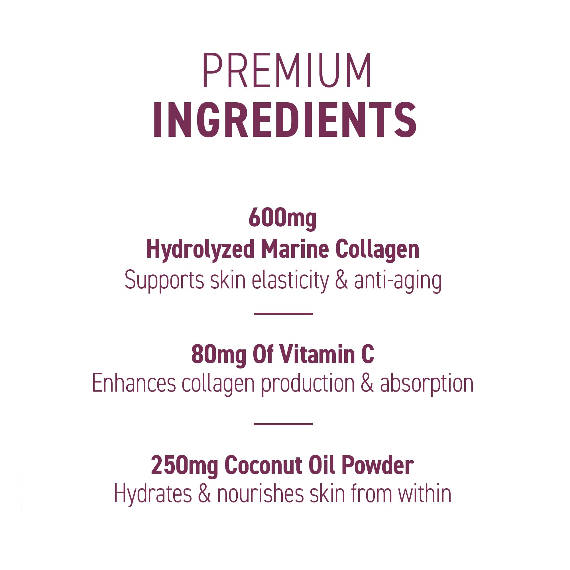 Applied Nutrition Collagen & Coconut - 180Caps / Unflavoured - Marine Collagen Capsules