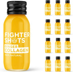 Fighter Shots - 12x60ml / Ginger Collagen - Immunity Support Shots