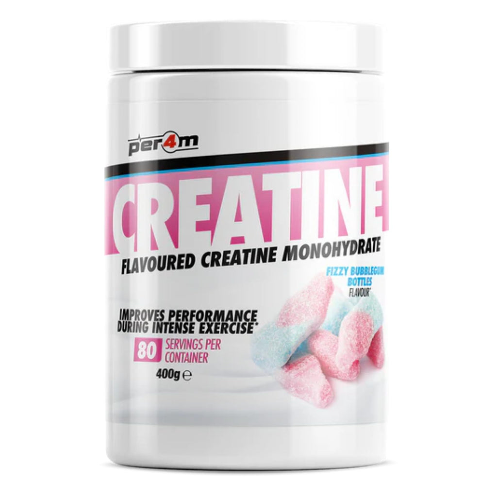 Per4m Creatine - 400g / Fizzy Bubblegum Bottles - Creatine Powder