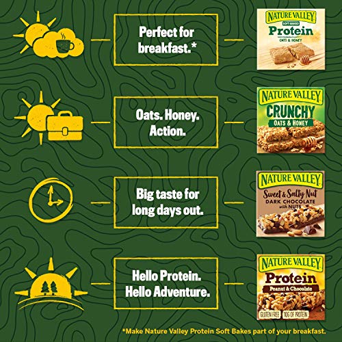 Nature Valley Crunchy cereal bars made with natural wholegrain for a tasty snack