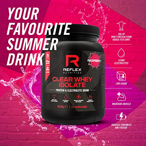 Reflex Nutrition Clear whey isolate protein and electrolyte drink mix tub