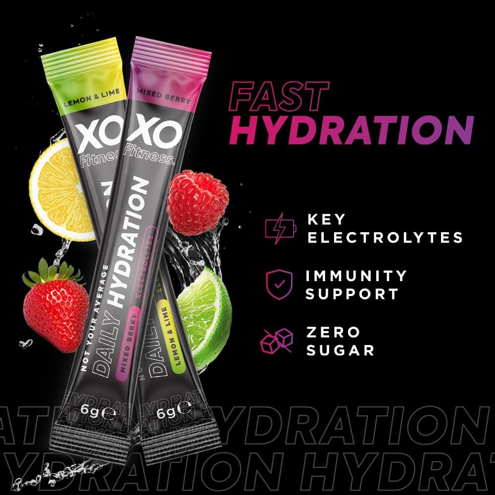 XO Fitness Hydration Mixed Box (Mix Ber x5/Lem & Limx5) 10x6g