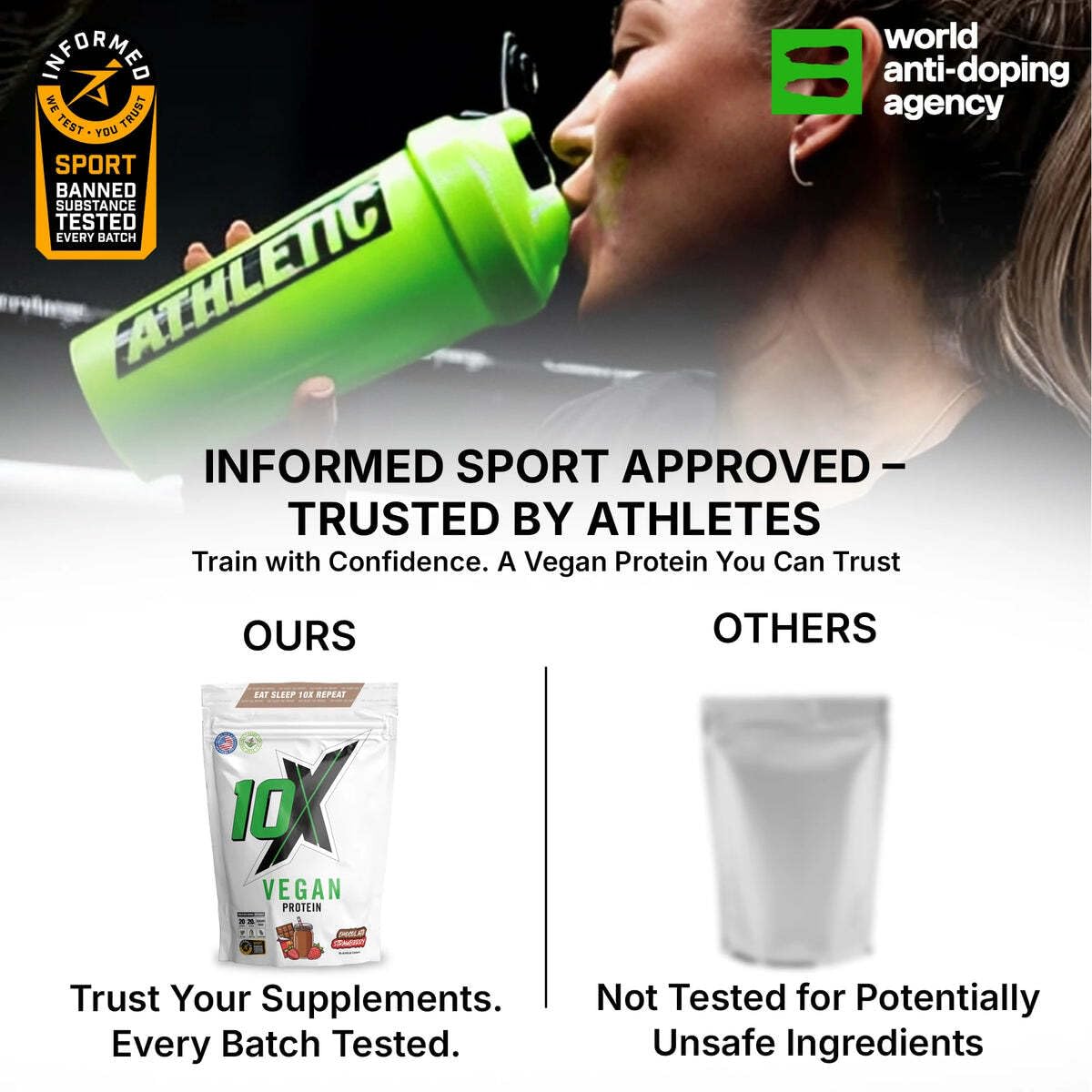 10X Athletic Vegan Protein - Vegan Protein Powder