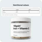Vilgain Iron + Vitamin C - 90 Caps - Iron Capsules