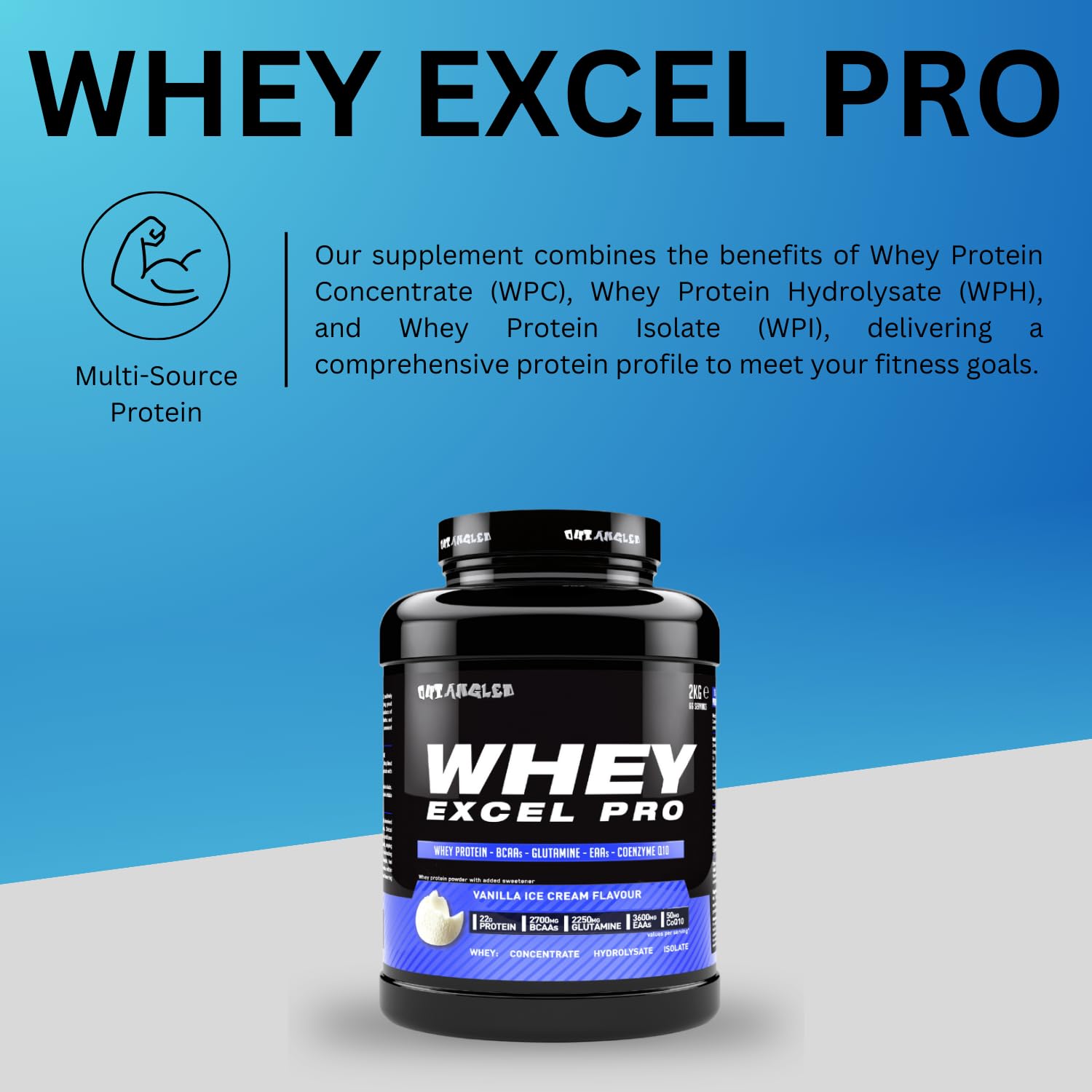 Outangled Whey Excel Pro - Whey Protein Powder