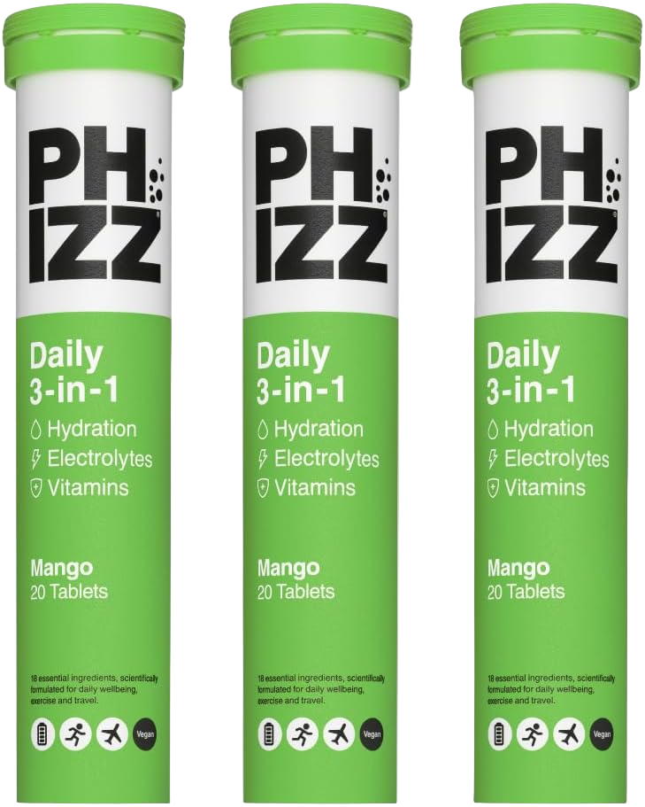 Phizz 3-in-1 Multivitamin & Rehydration Electrolyte Effervescent - MyGymSupplements