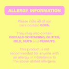Allergy info for Misfits Plant-Based Protein Bar, a tasty plant-based protein bar