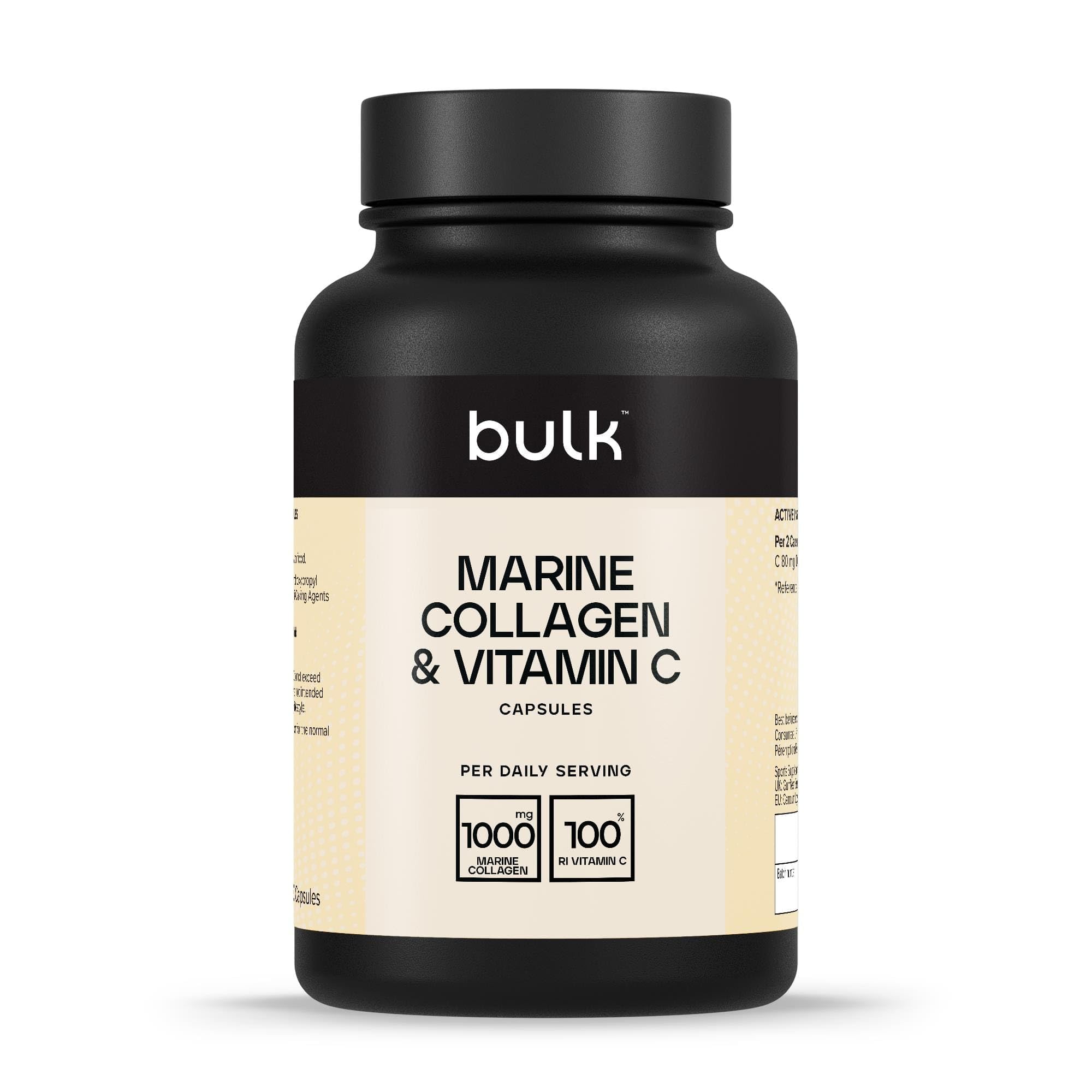 Bulk Marine Collagen & Vitamin C 500mg Capsules