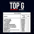 TOP G Top P Pre-Workout - Pre-Workout Powder