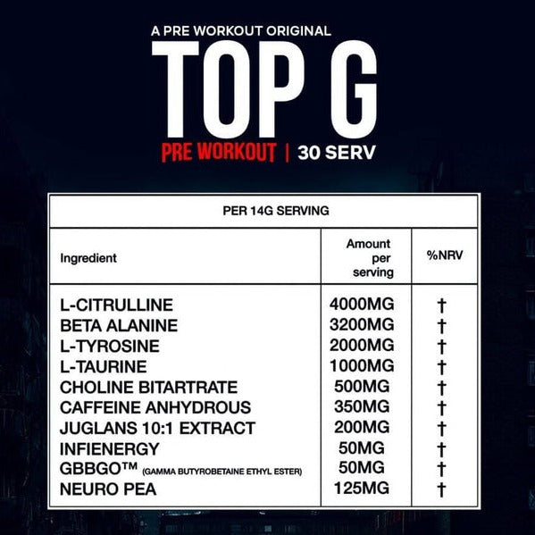 TOP G Top P Pre-Workout - Pre-Workout Powder