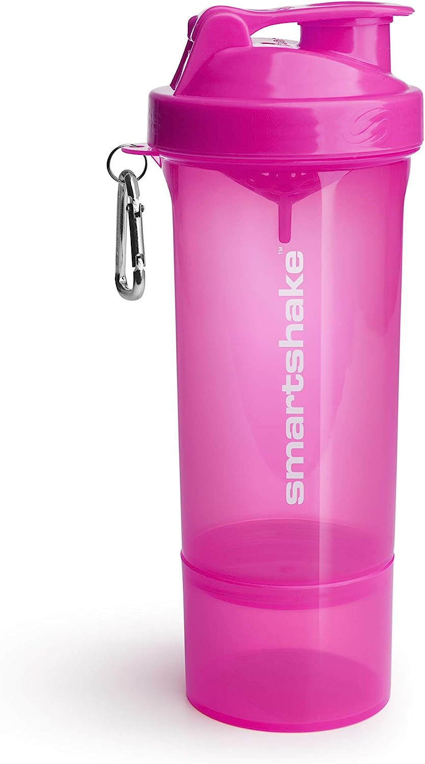 Smartshake Slim Shaker - 500ml / Pink - Shaker Bottle (Less Than 2 Litres)