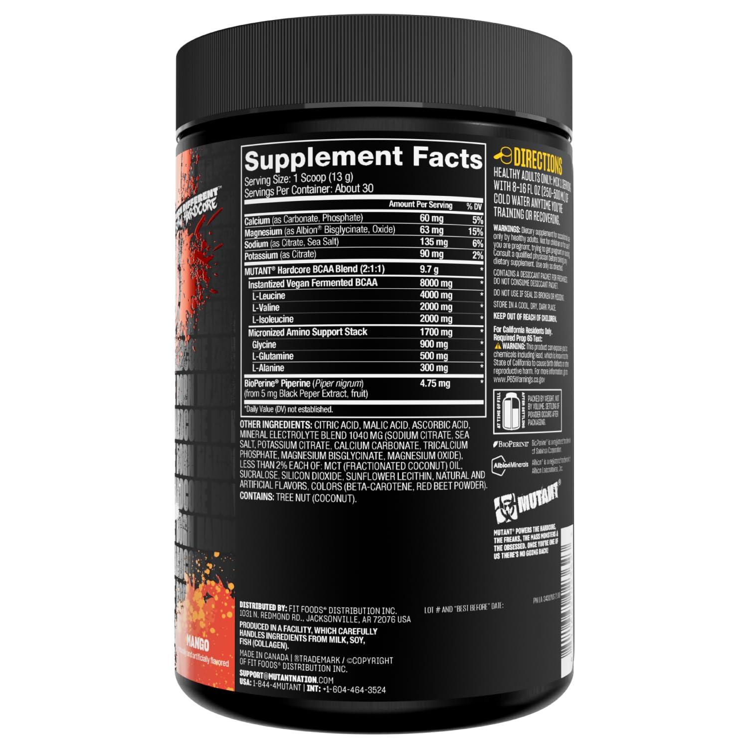 Mutant Hardcore BCAA 390g Watermelon