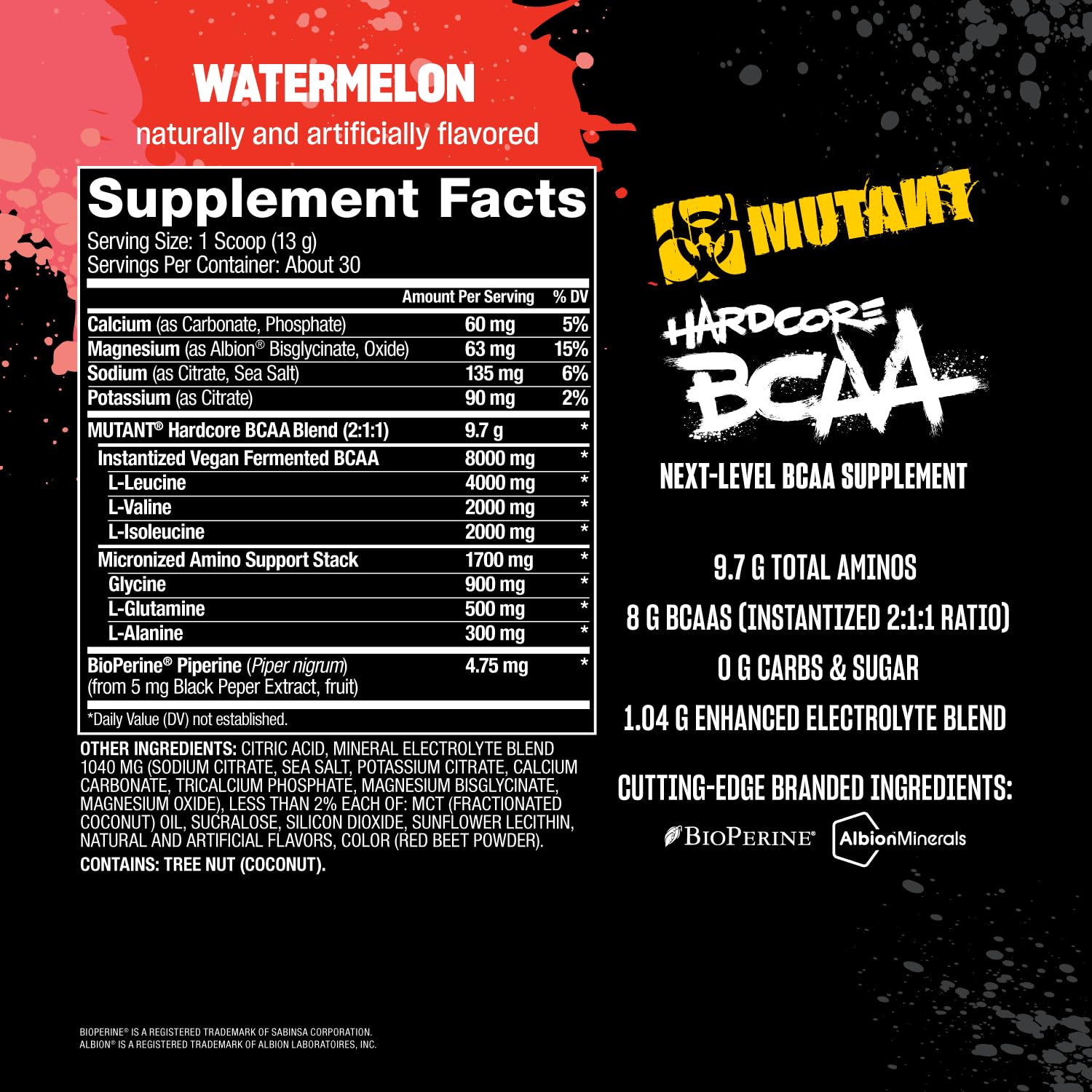 Mutant Hardcore BCAA 390g Watermelon