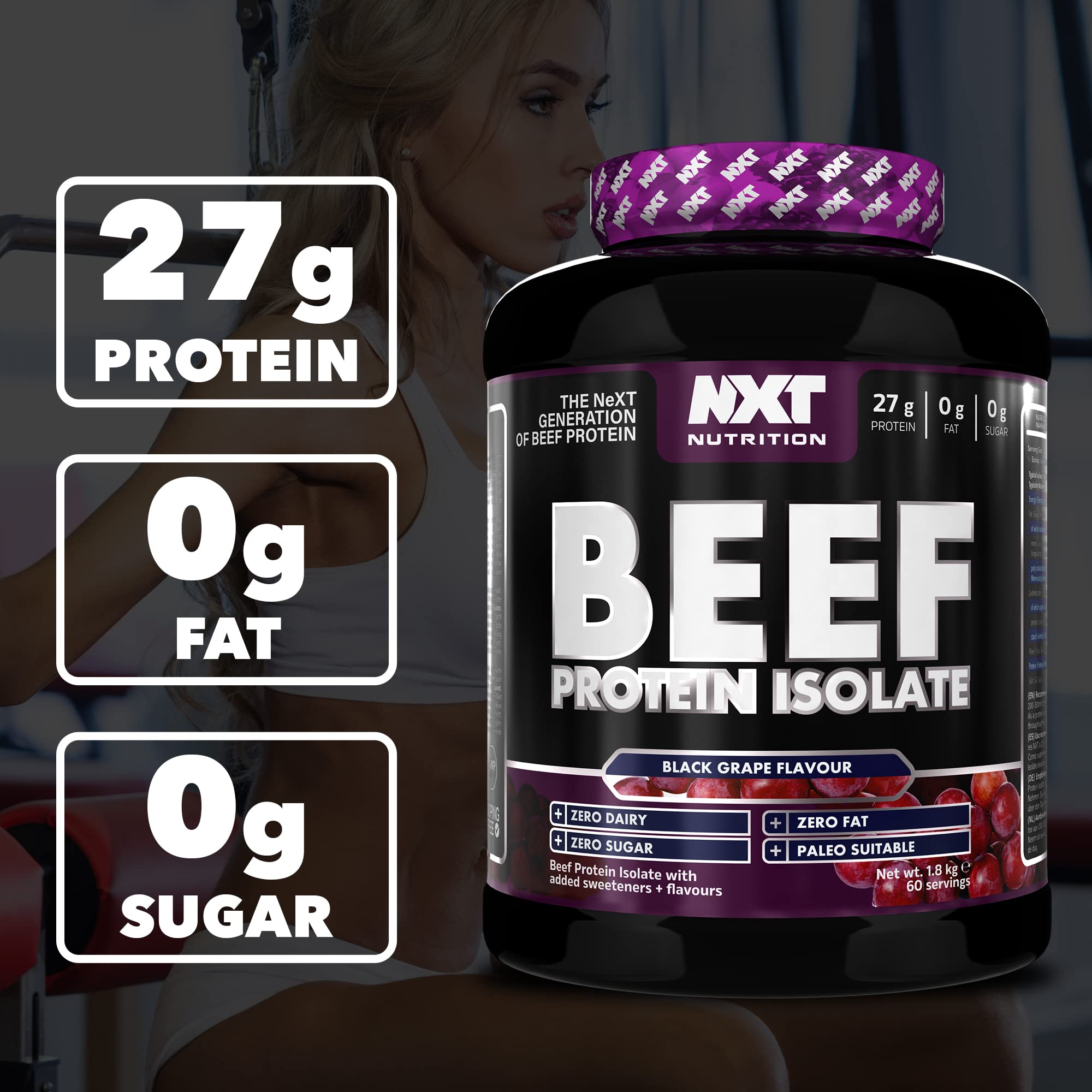 NXT Nutrition Beef Protein Isolate 1.8kg