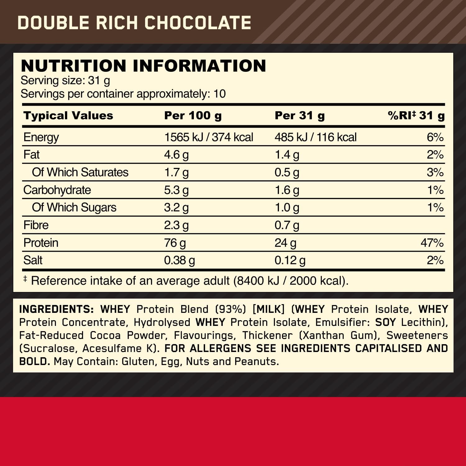 Optimum Nutrition Gold Standard 100% Whey - Whey Protein Powder