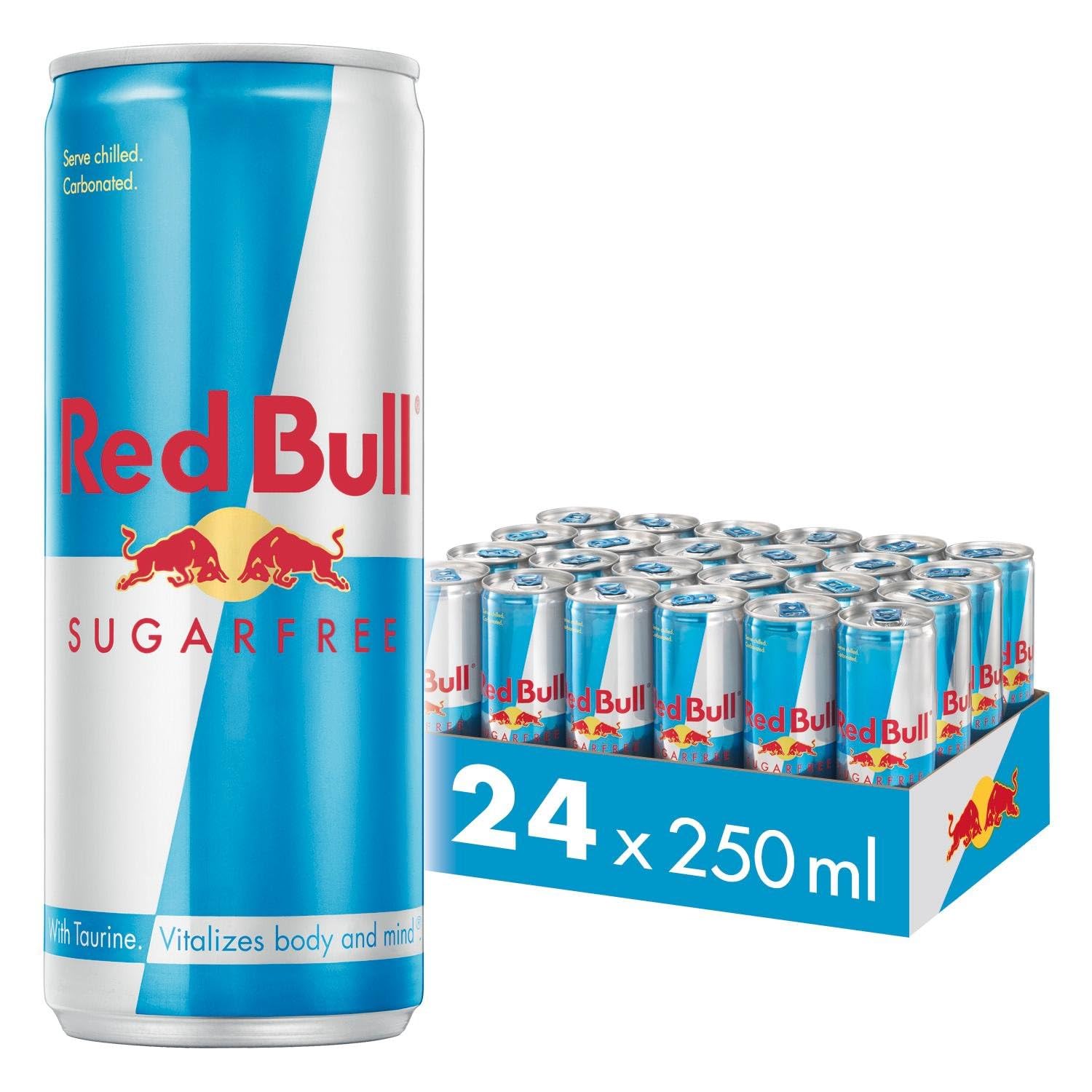 Red Bull Sugarfree - 24x250ml / Energy Drink - Energy Ready-to-Drinks