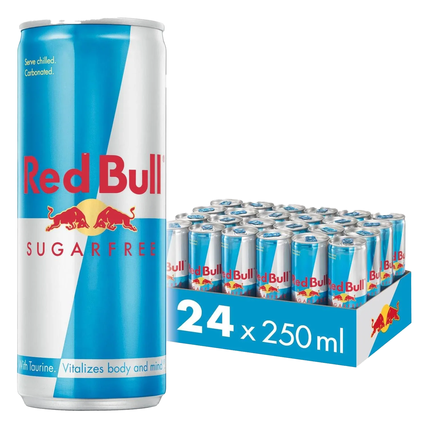 Red Bull Sugarfree - 24x250ml / Energy Drink - Energy Ready-to-Drinks