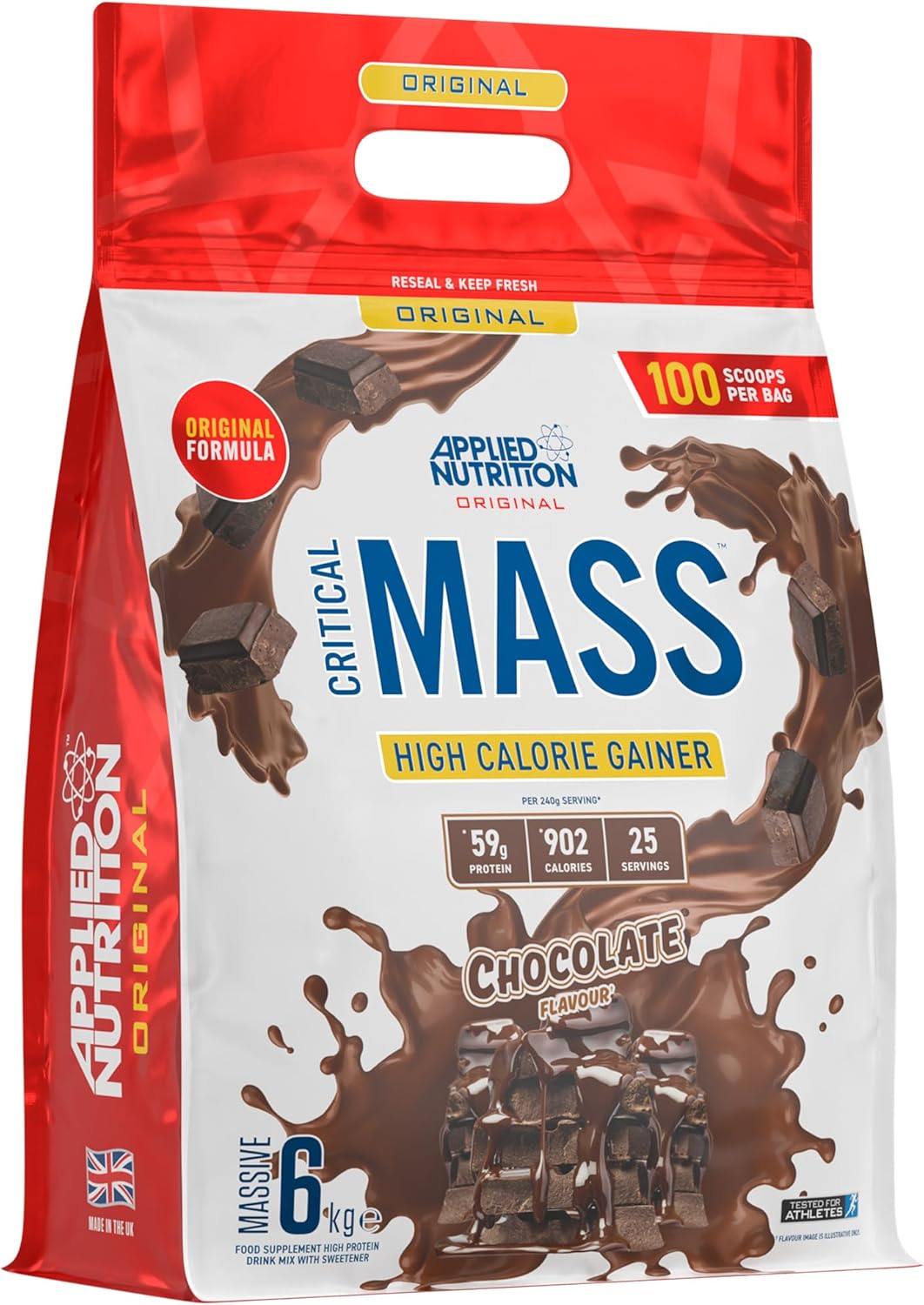 Applied Nutrition Critical Mass Original - 6kg / Chocolate - Weight Gainer Powder