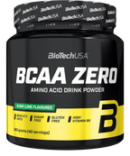 BioTech USA BCAA Zero black and yellow drink powder for lean muscle and clean nutrition