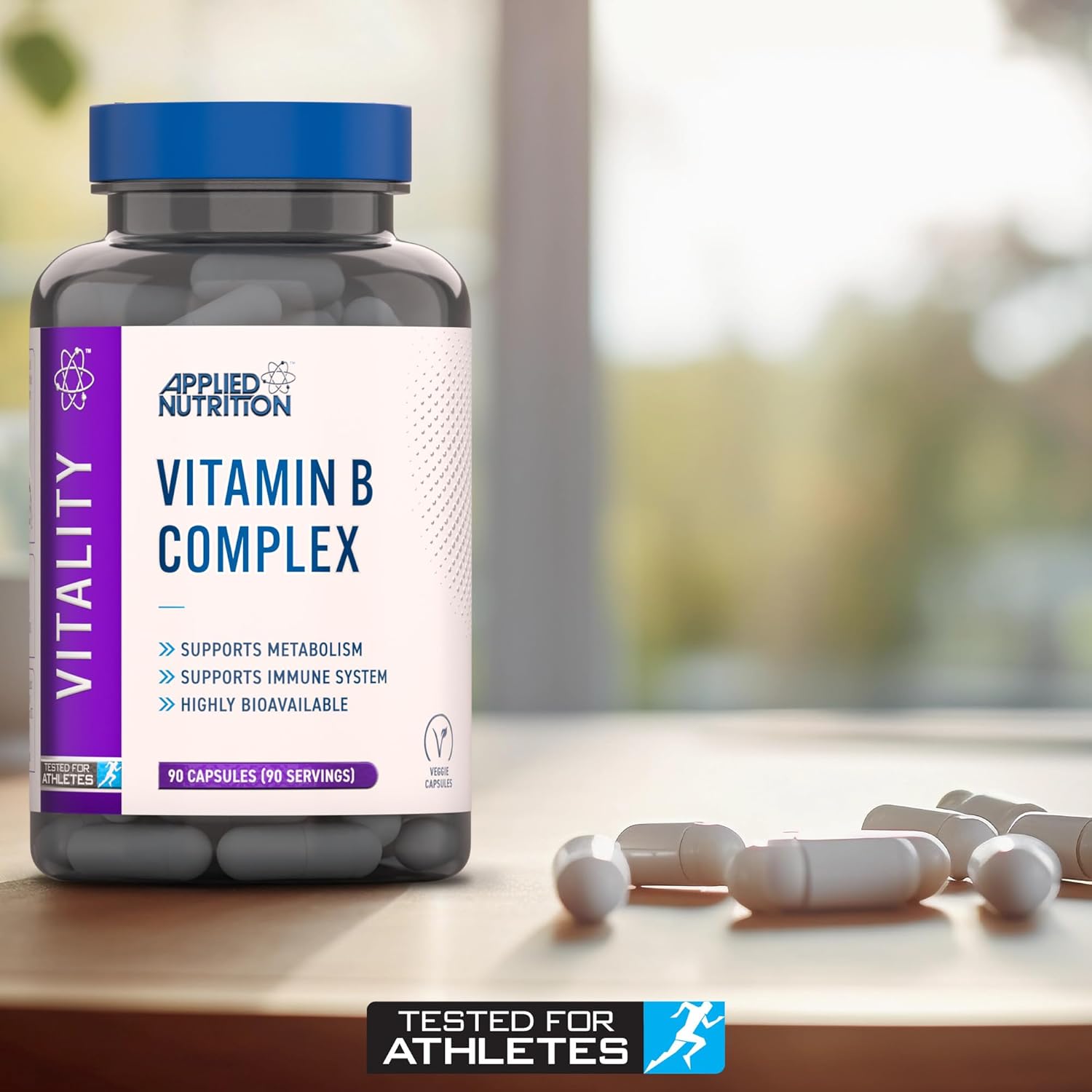 Applied Nutrition VITALITY Complex-B 90 Veg Caps - 90Veg Caps - Vitamin B-Complex