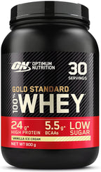 Optimum Nutrition Gold Standard 100% Whey - 900g / Vanilla Ice Cream - Whey Protein Powder