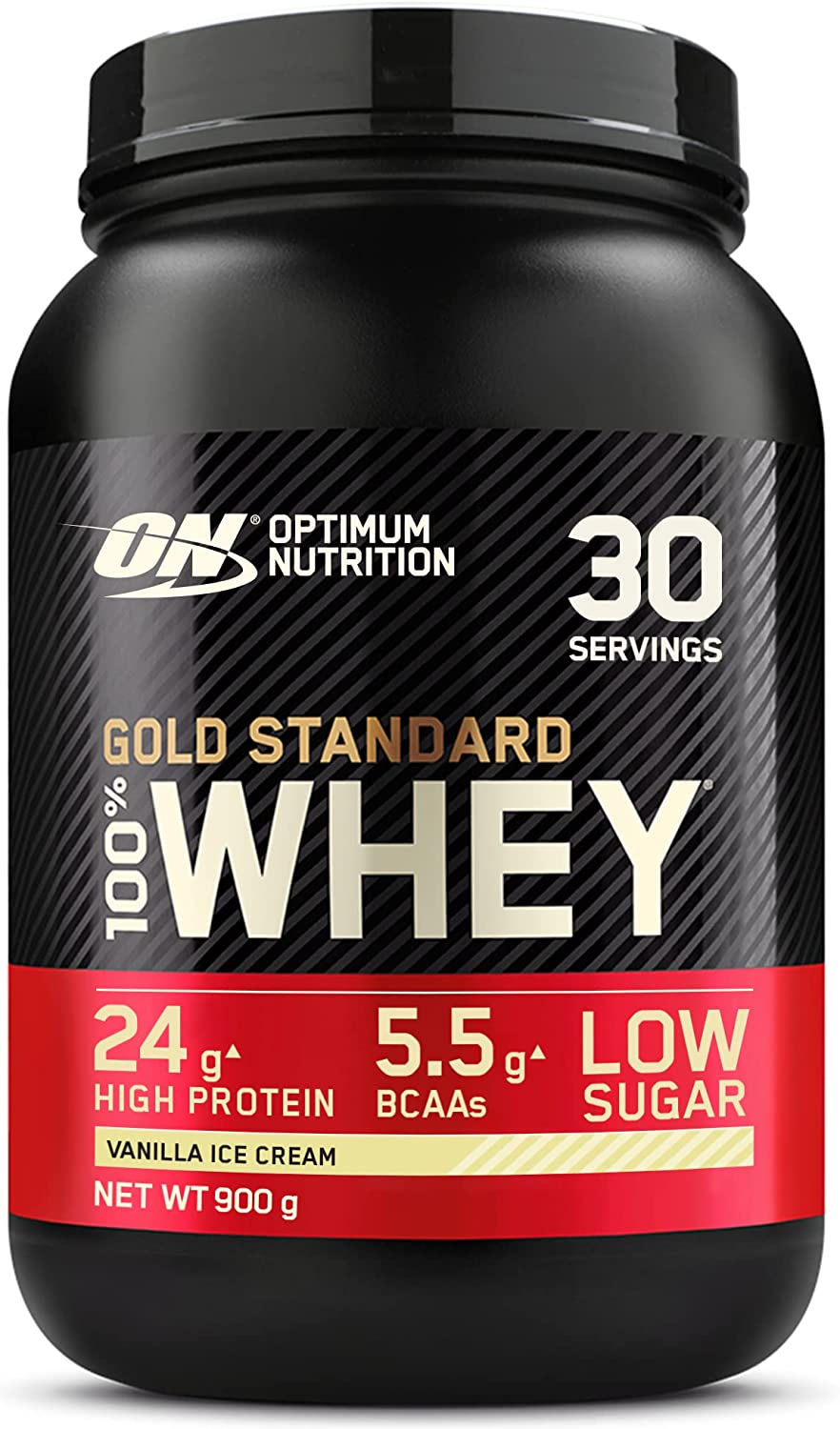 Optimum Nutrition Gold Standard 100% Whey - 900g / Vanilla Ice Cream - Whey Protein Powder