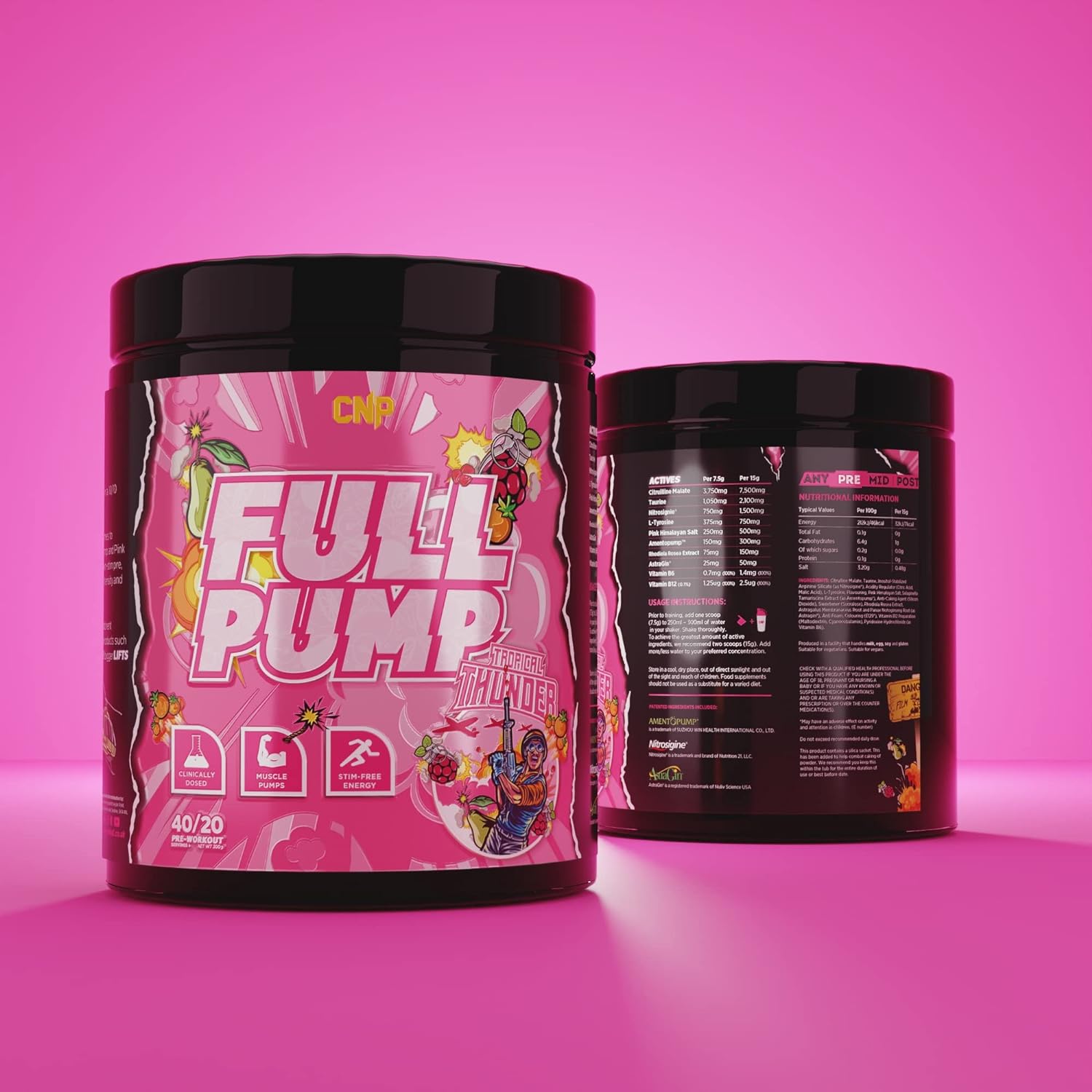 CNP Full Pump - 300g / Tropical Thunder - Pre-Workout