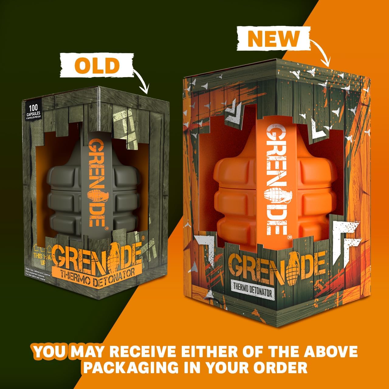 Grenade Thermo Detonator - 100 Caps - Weight Loss Support Capsules