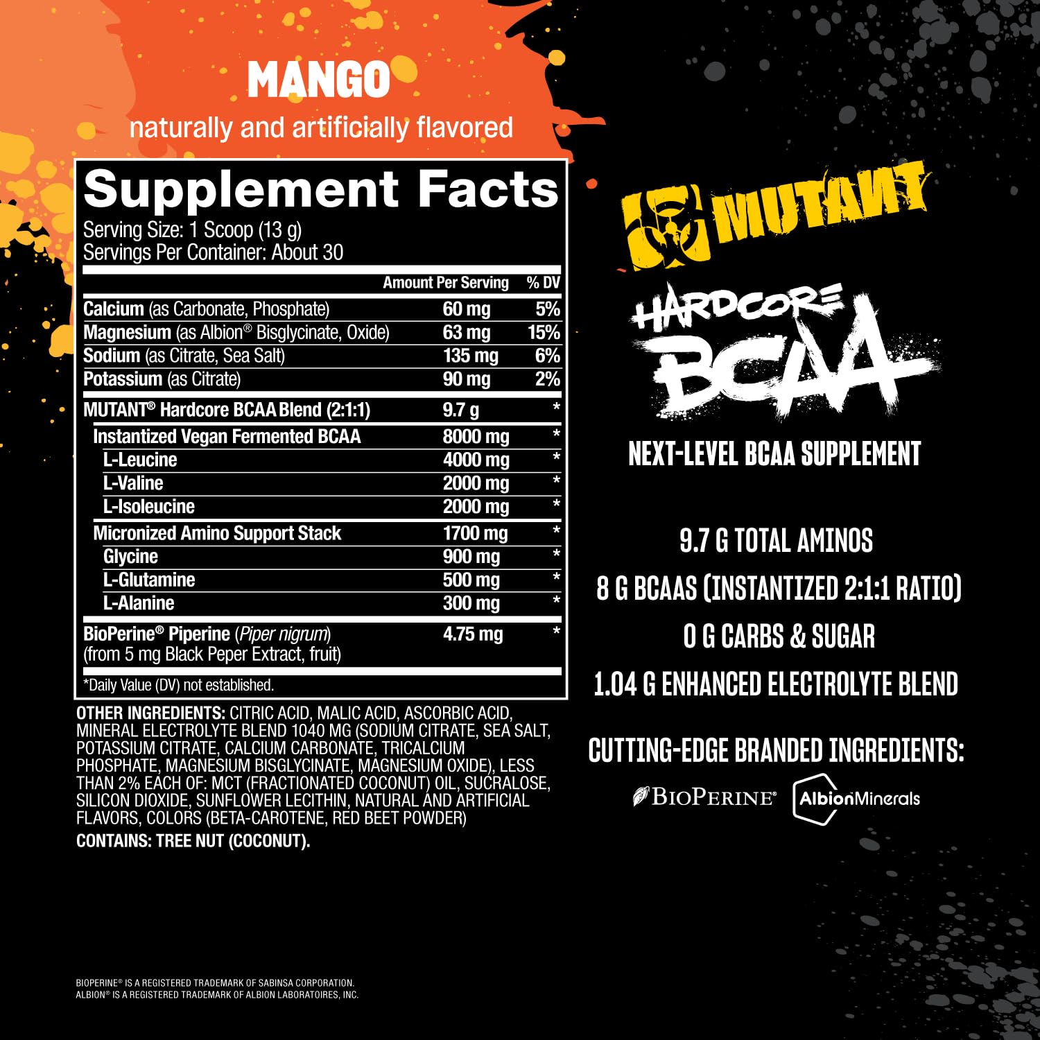 Mutant Hardcore BCAA 390g Watermelon