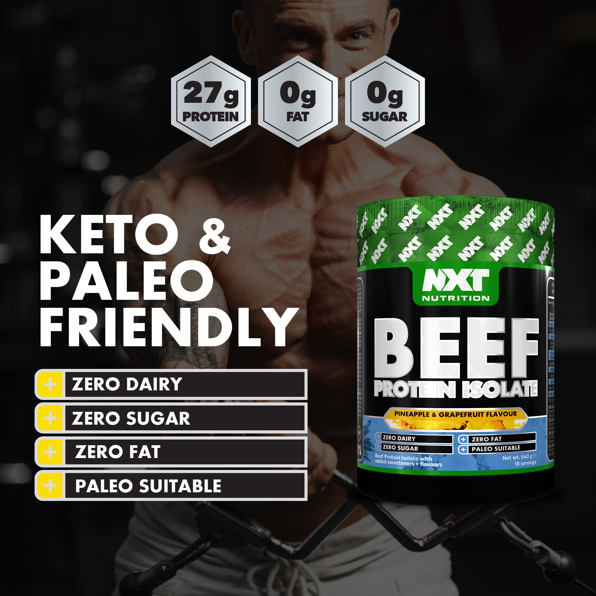 NXT Nutrition Beef Protein Isolate 540g