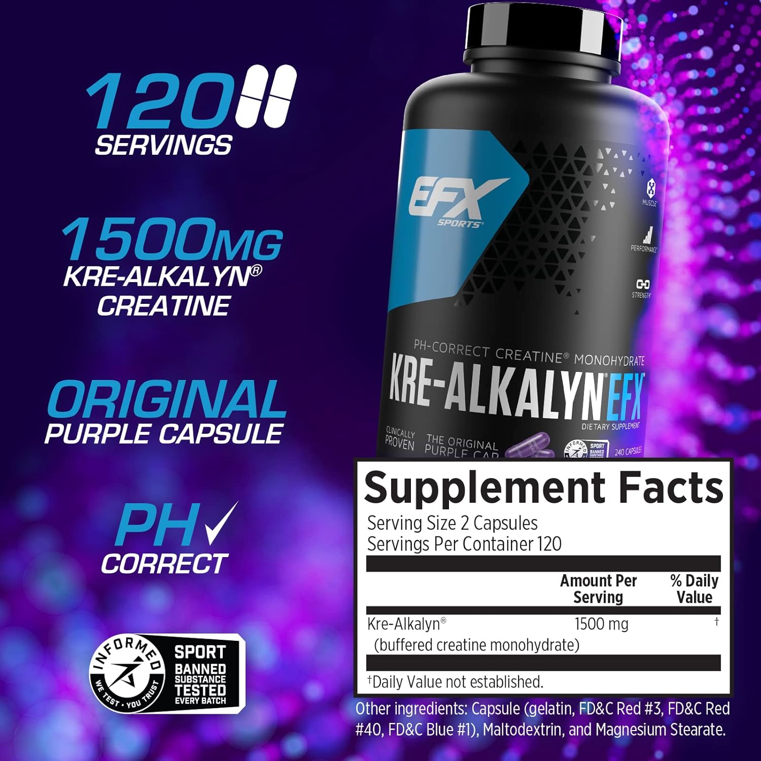 EFX Sports Kre-Alkalyn - Creatine