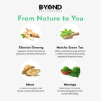 BYOND PERFORMANCE Vitality Mushroom Capsules - 60 Caps - Ginseng