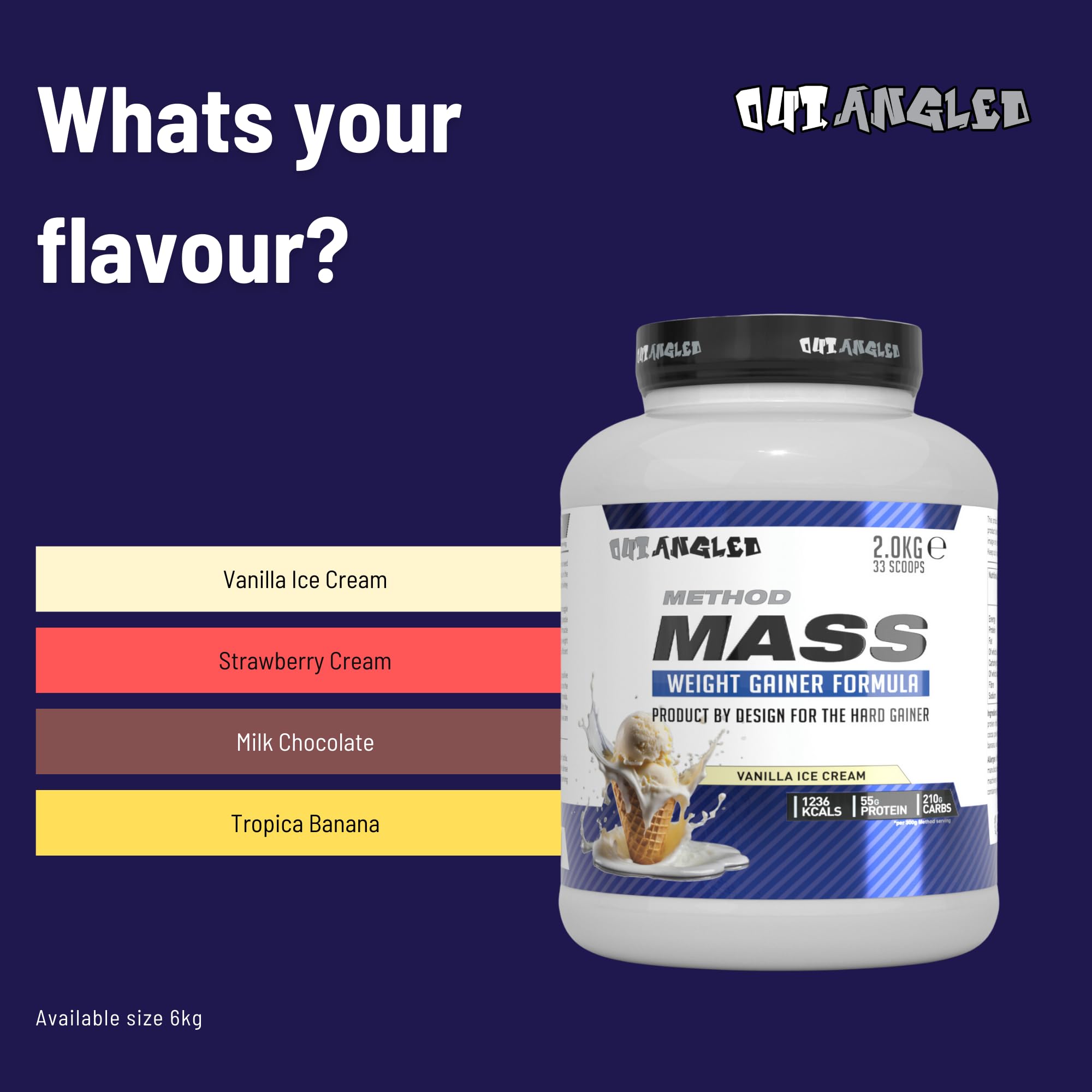 Outangled Method Mass - Weight Gainer Powder