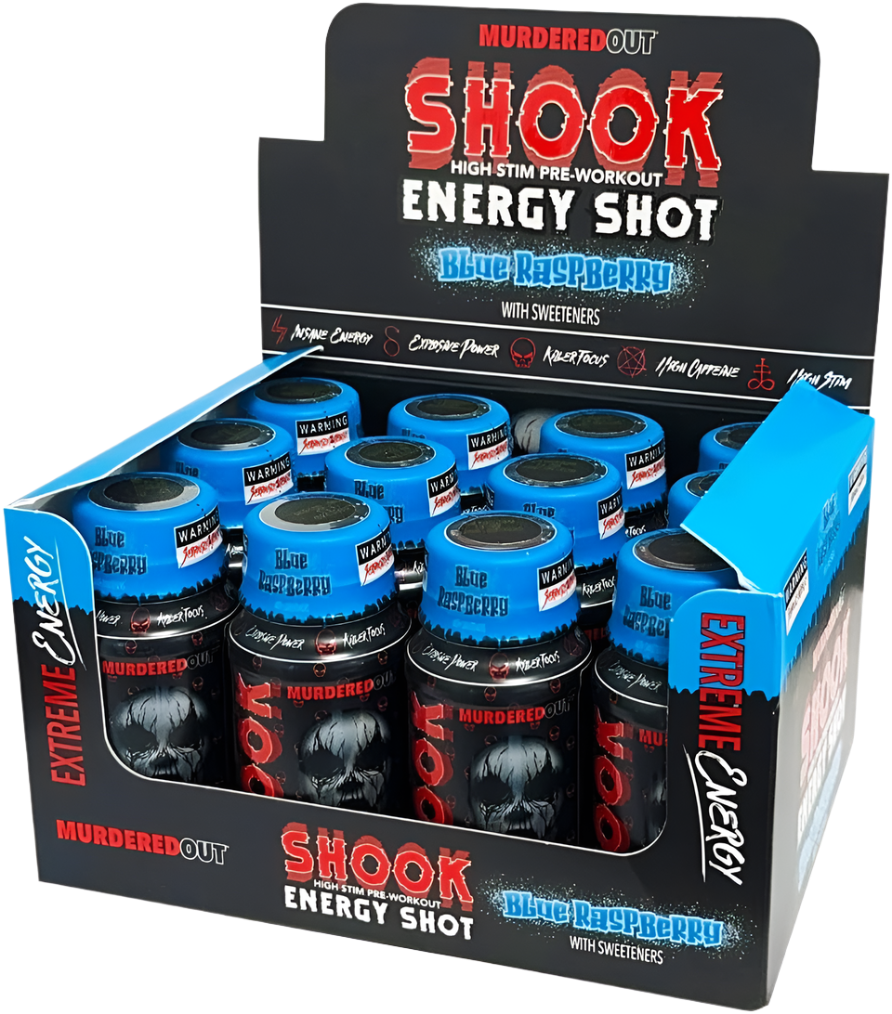 Murdered Out Shook Energy Shot - Pre-Workout Shots