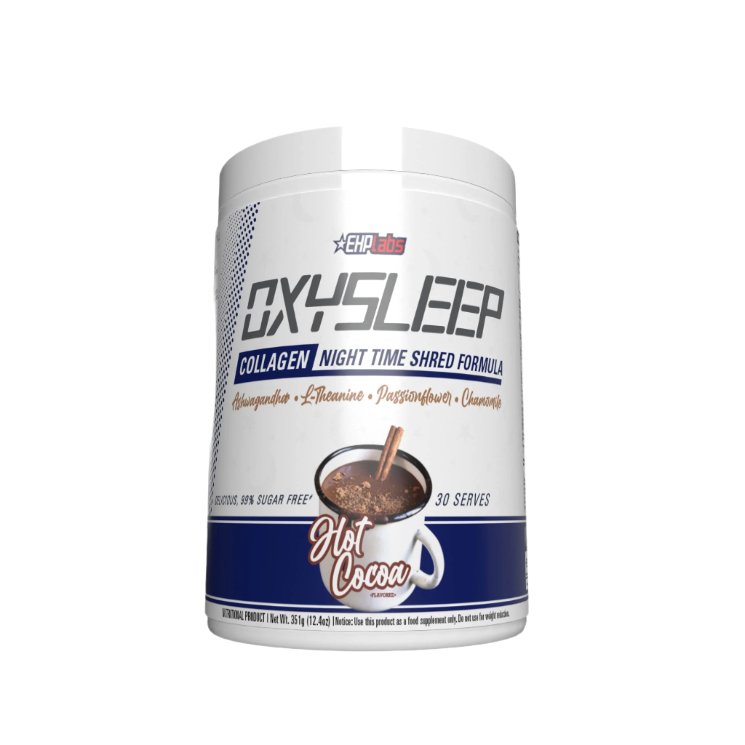 EHP Labs Oxysleep Collagen - 351g / Hot Cocoa - Bovine Collagen Powder