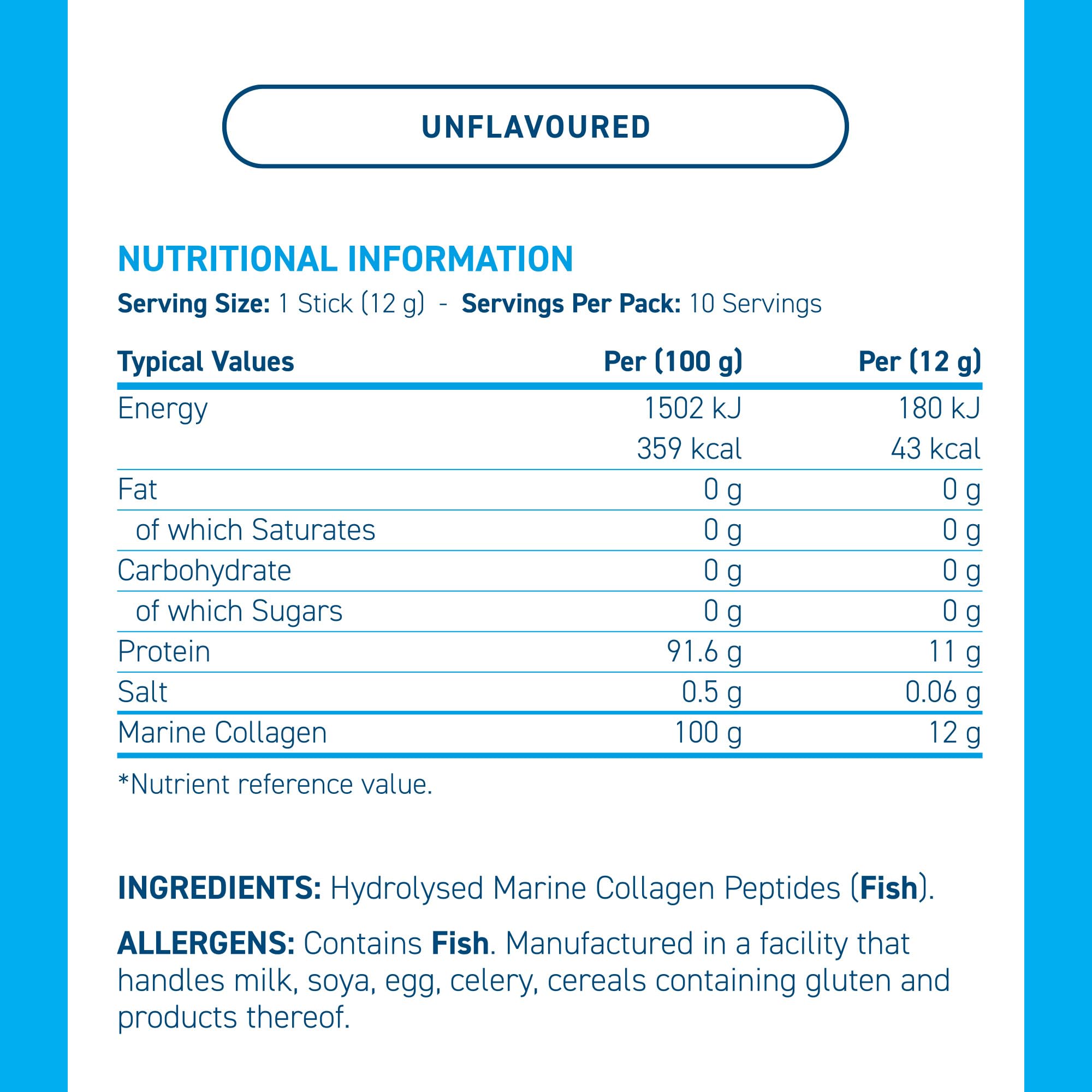Applied Nutrition Marine Collagen Sticks - Halal
