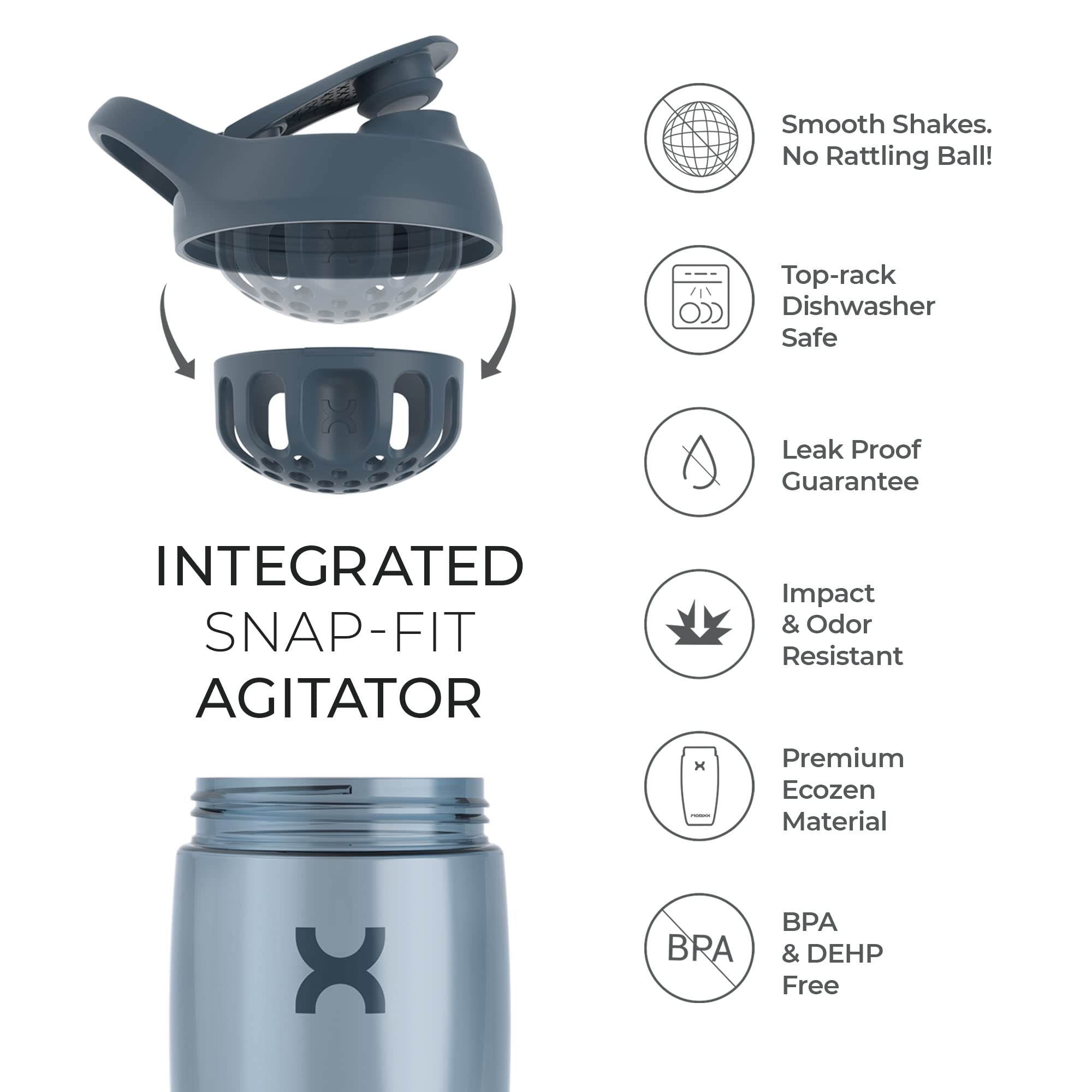 PROMiXX Pursuit EcoZen Shaker Bottle - Shaker Bottle (Less Than 2 Litres)