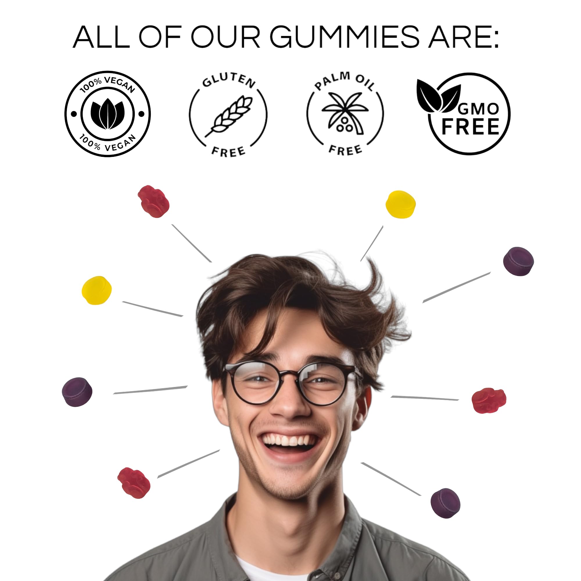 gmys Gut Health - 60 Gummies / Berry - Stress & Anxiety Relief