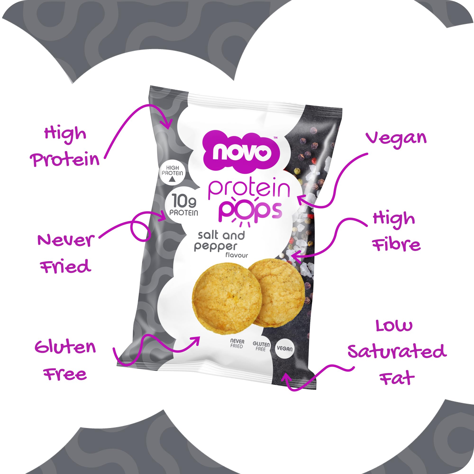 Novo Nutrition Novo Protein Pops - Protein Crisps