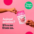 Pink Candy Kittens Eton Mess sweets in veggie recipe pouch for Candy Kittens 10x140g Wanderlust