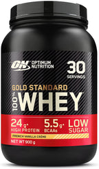 Optimum Nutrition Gold Standard 100% Whey - 900g / French Vanilla Creme - Whey Protein Powder