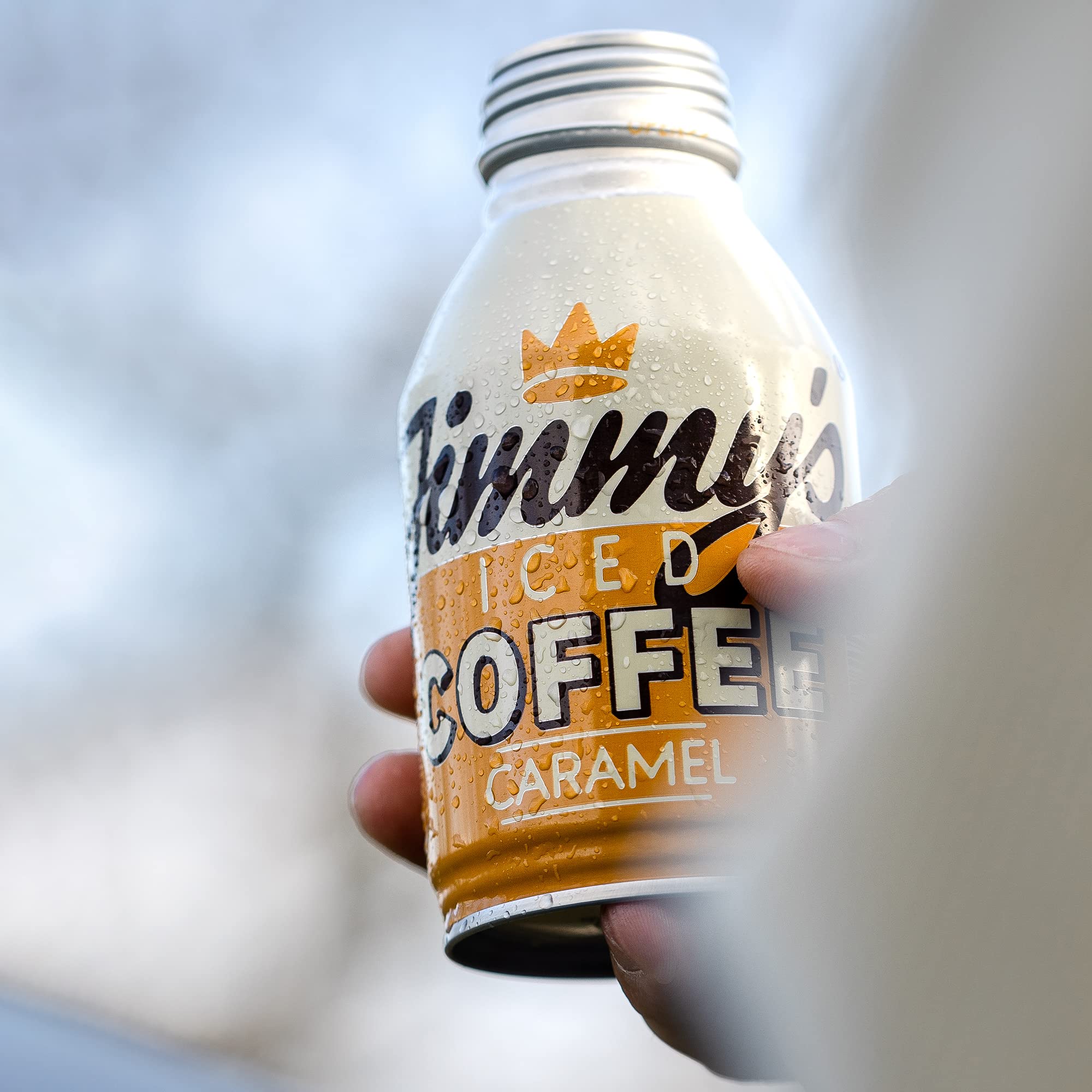 Jimmy’s Iced Coffee 12x250ml caramel iced coffee in white and orange bottle