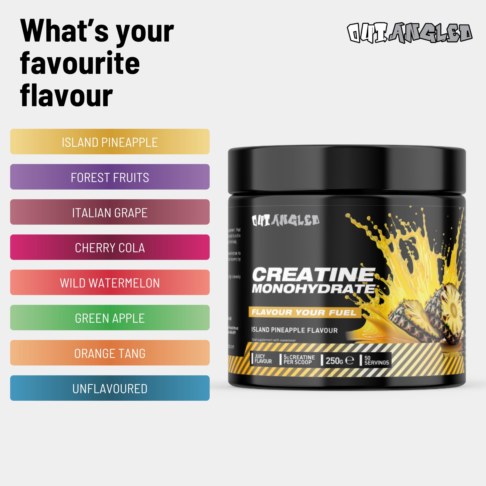 Outangled Creatine Monohydrate - Creatine Powder