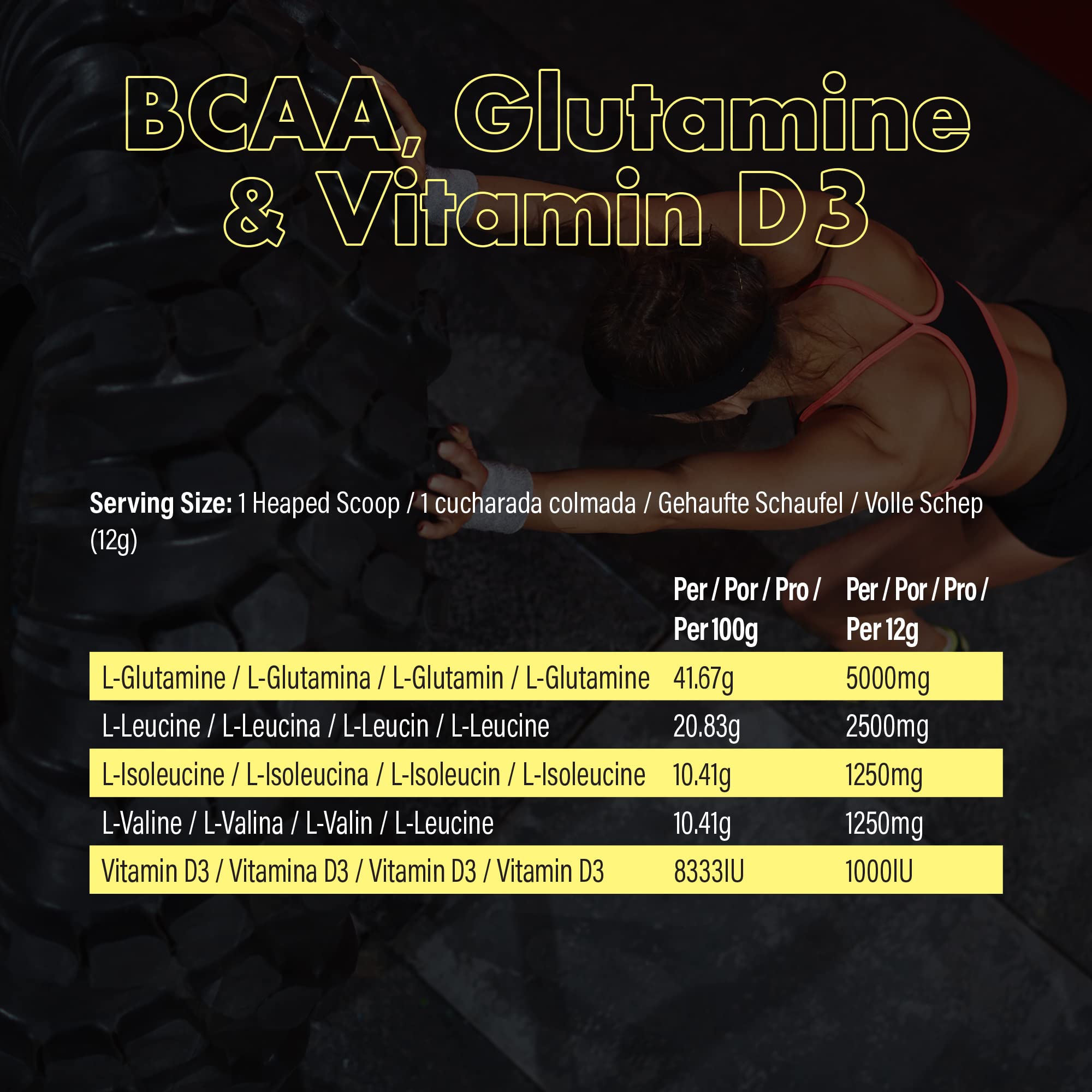 NXT Nutrition BCAA, Glutamine & VIt D 360g