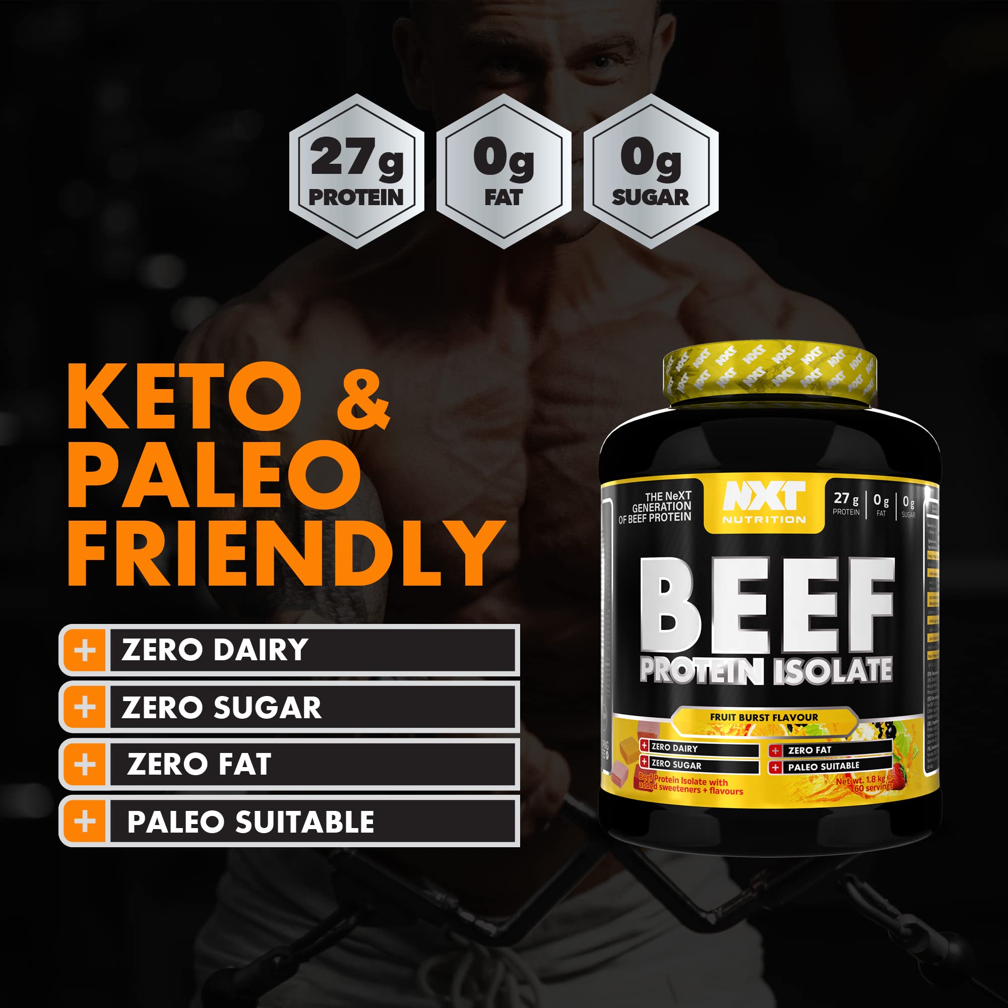 NXT Nutrition Beef Protein Isolate 1.8kg