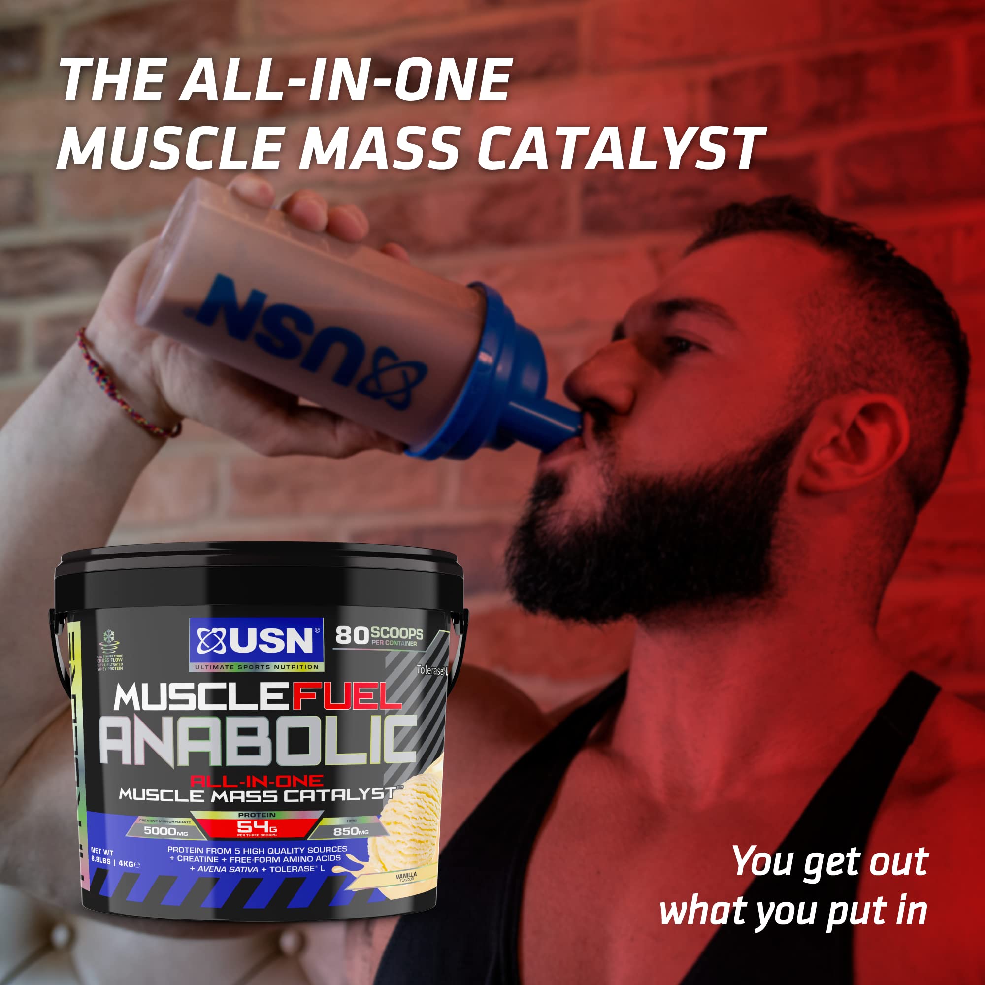USN Muscle Fuel Anabolic - All-In-One Gainer Powder