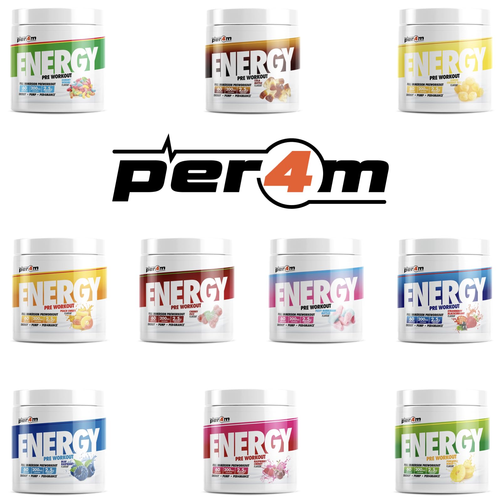 Per4m Energy Pre Workout - Pre-Workout Powder