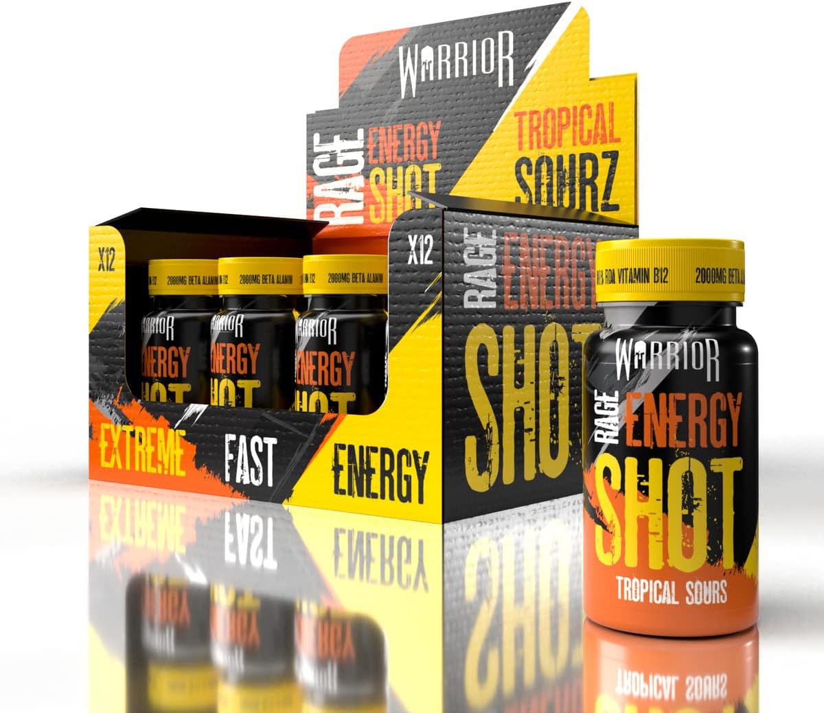 Warrior RAGE Energy Shots - Pre-Workout Shots