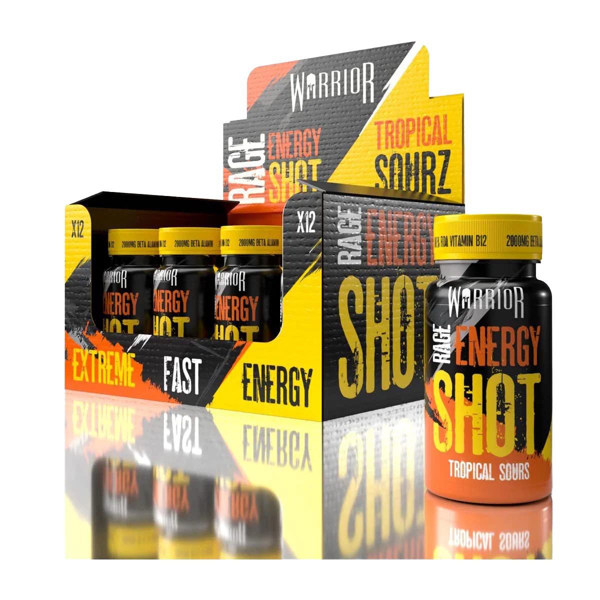 Warrior RAGE Energy Shots - Pre-Workout Shots
